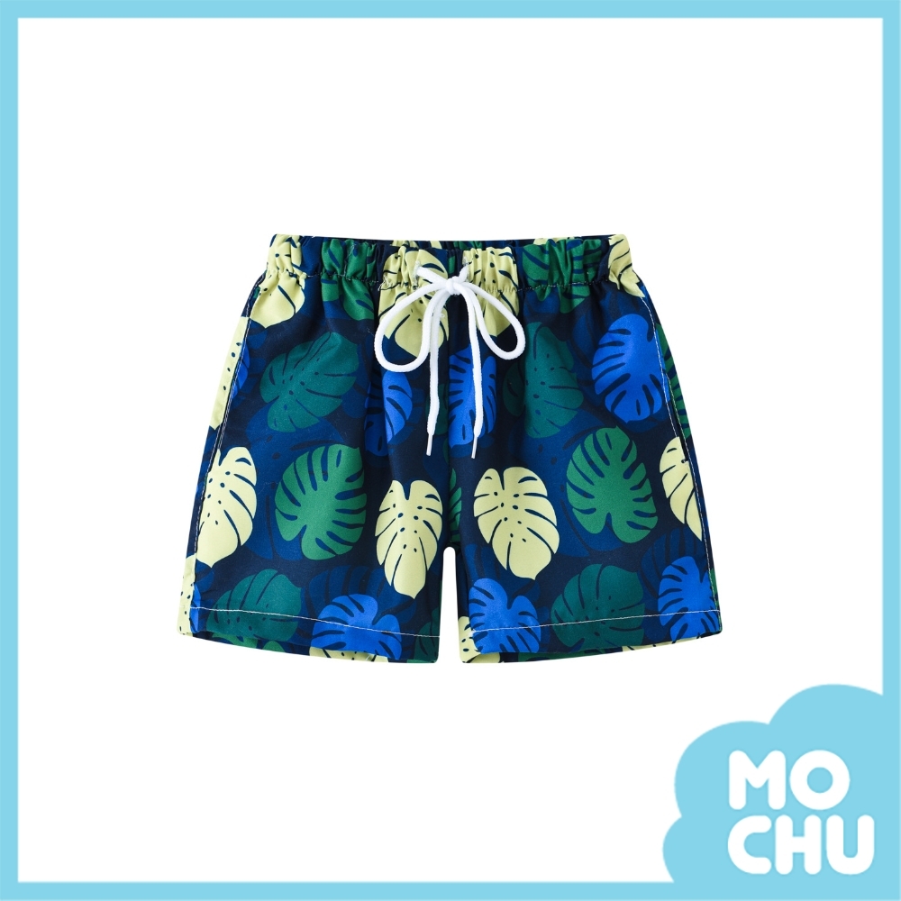 繽紛樹葉沙灘褲