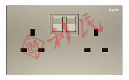 Legrand 羅格朗 Galion 13A孖位插座有開關 (白色/香檳金/深沙銀/玫瑰金/碳素黑/櫻花粉)