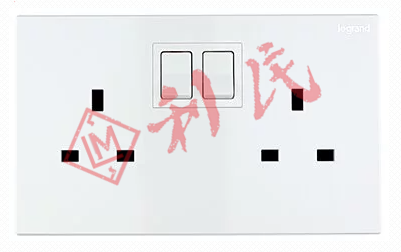 Legrand 羅格朗 Galion 13A孖位插座有開關 (白色/香檳金/深沙銀/玫瑰金/碳素黑/櫻花粉)