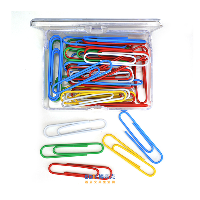 ABEL 力大牌 豪華盒50mm彩色迴紋針 NO.809