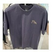 [S] EVISU SMALL LOGO SHORT SLEEVE T-SHIRT,CHARCOAL, EV2UTS722-CHARCOAL (SEV236)