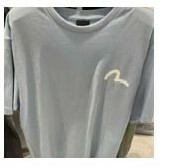 [S] EVISU LOGO PATCH T-SHIRT,BLUE, EV5UTS903-BLUE (SEV239)