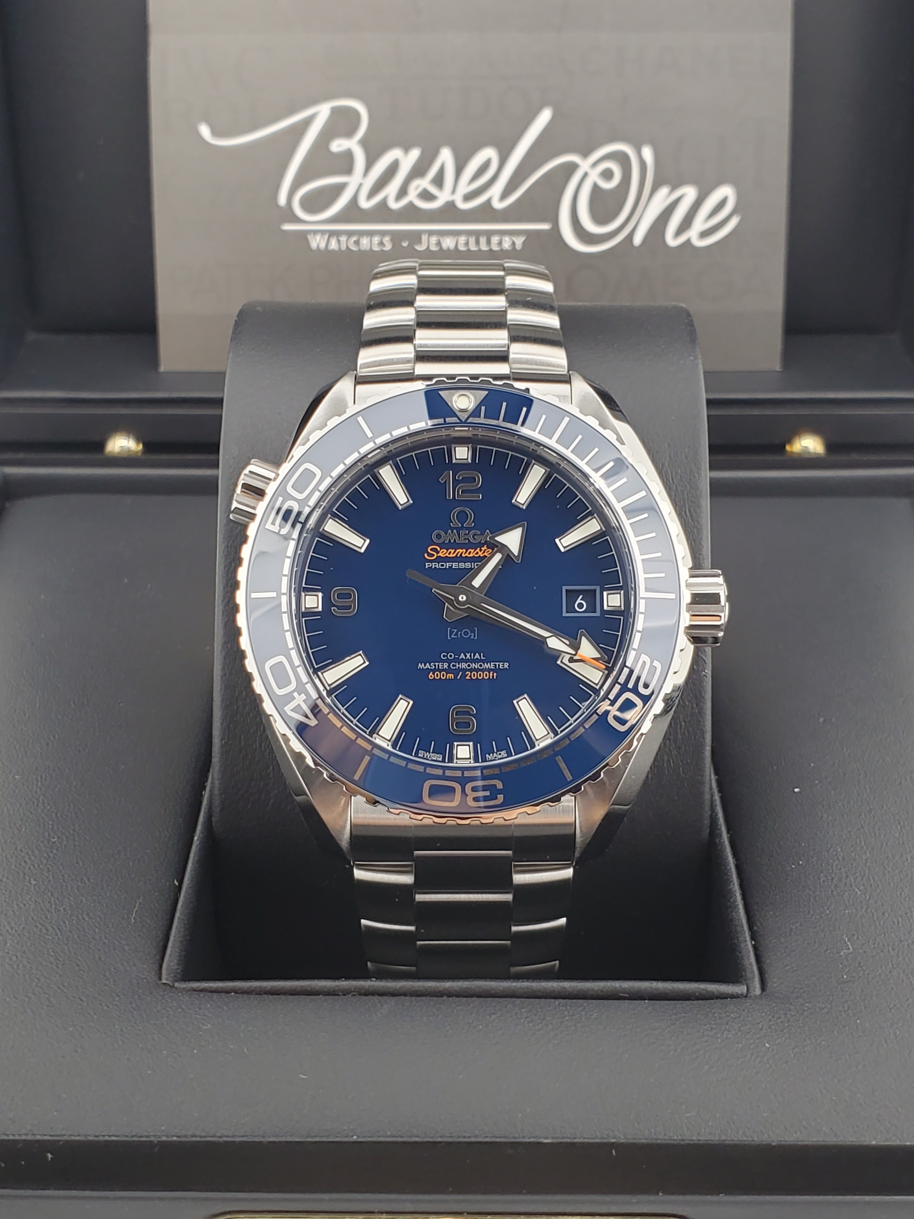 DISCONTINUED BRAND NEW OMEGA SEAMASTER 215.30.44.21.03.001 21530442103001 PLANET OCEAN 600M BLUEDIAL CO‑AXIAL MASTER CHRONOMETER 43 MM
