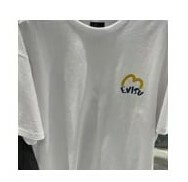 [S] EVISU PUBLIC BEAR ILLUSTRATION LOOSE FIT SHORT SLEEVE T-SHIRT,WHITE, EV2UTS903-WHITE [FINAL SALE] (SEV240)