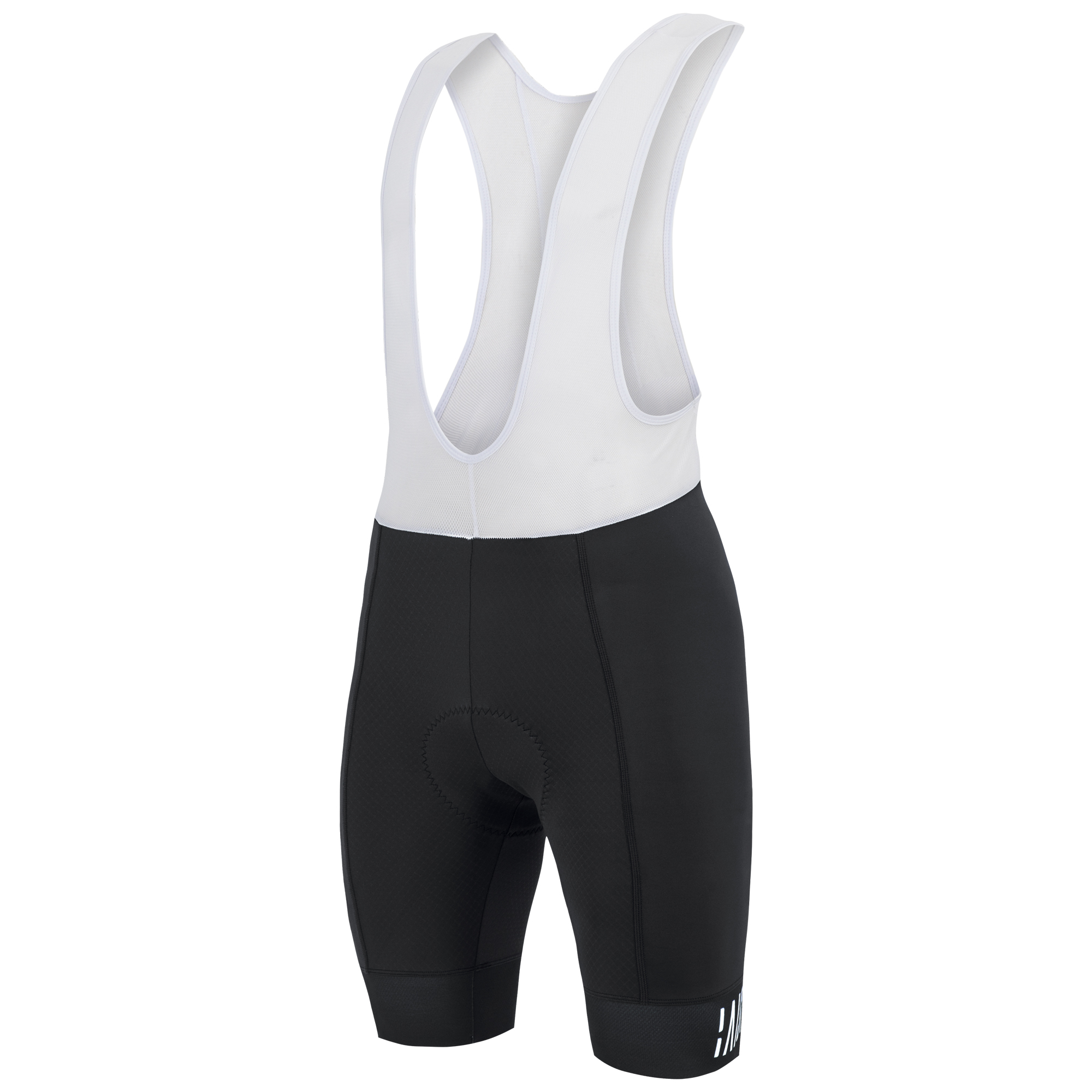 男款吊帶短褲 潔淨 黑