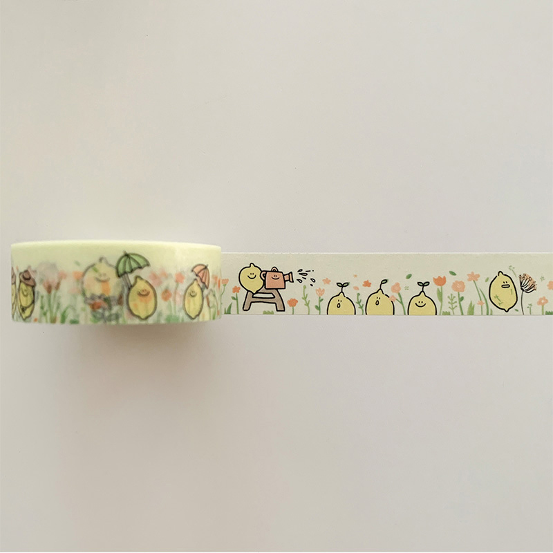 【SecondMorning】花園玩耍檸檬紙膠帶