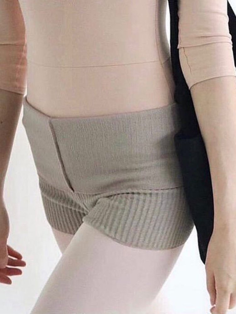 韓國 LalaWear【LW-Shorts02 反摺針織短褲】