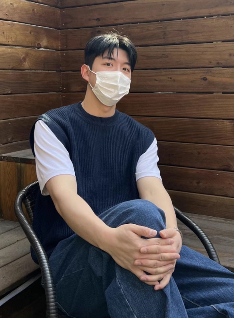 現貨｜圓領百搭針織背心（深藍）（灰）