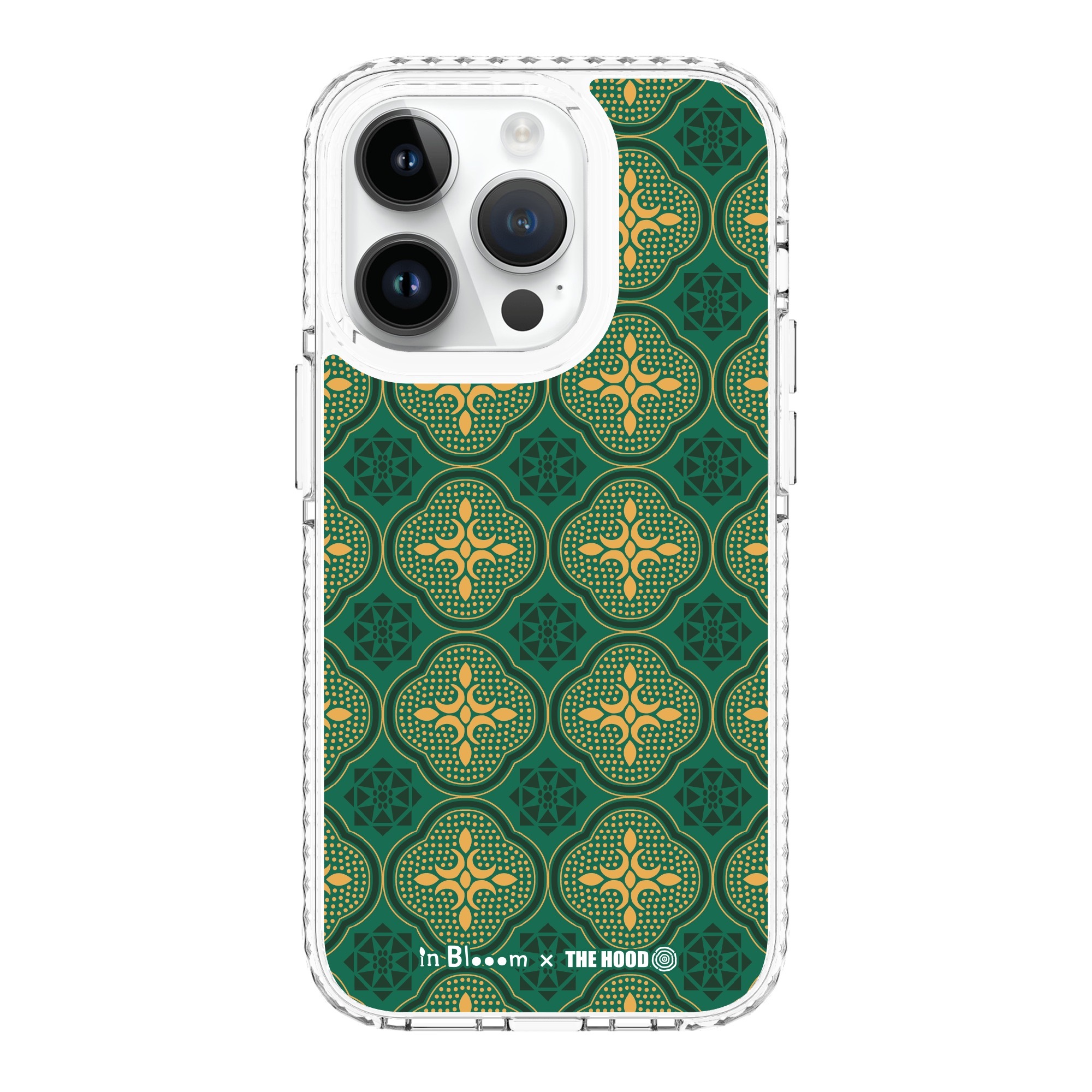 【現貨】印花樂ＸThe Hood 聯名手機殼/玻璃海棠/古綠色