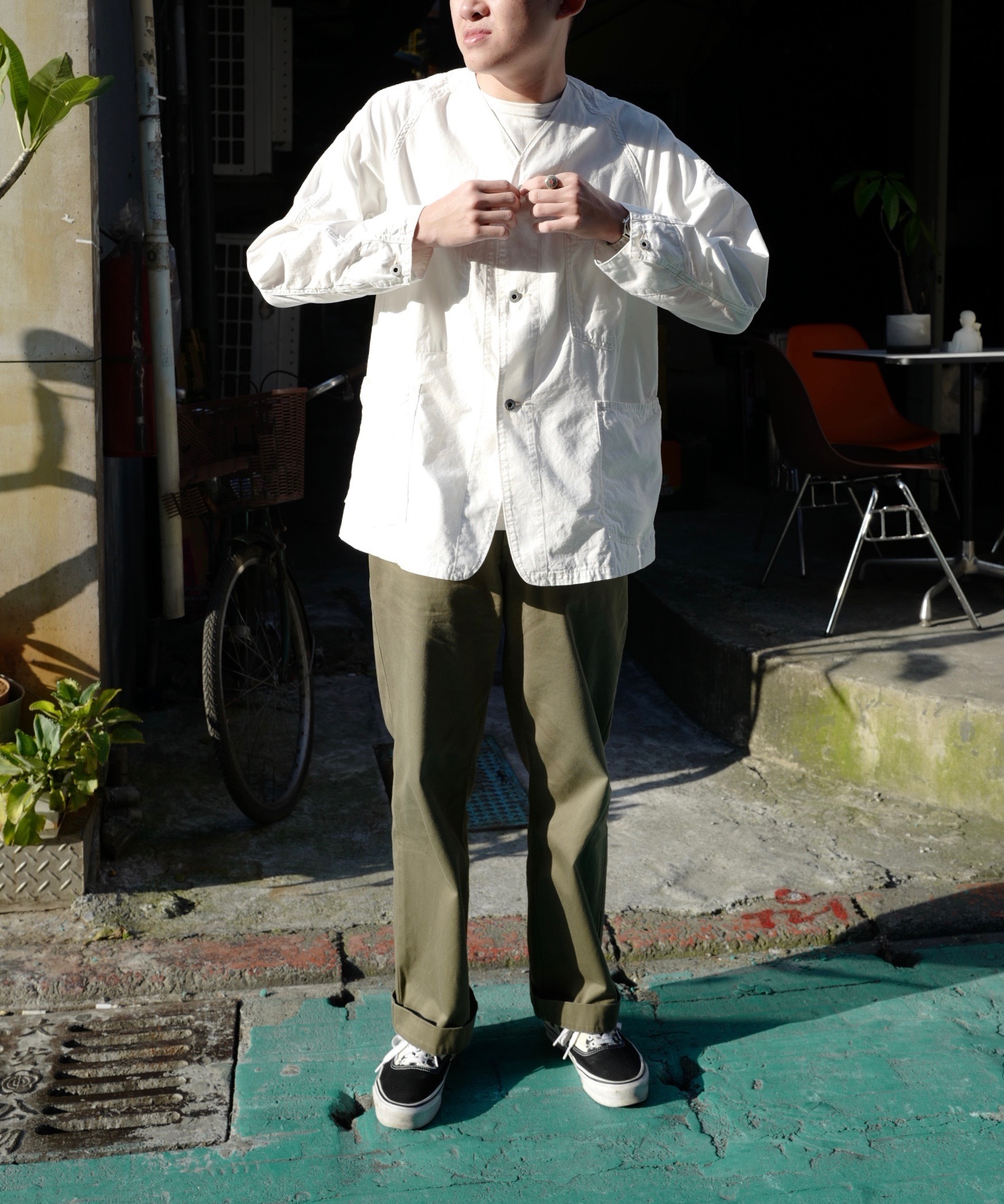 Post O'Alls #3113DV-VSN POST 43 DV jacket / natural