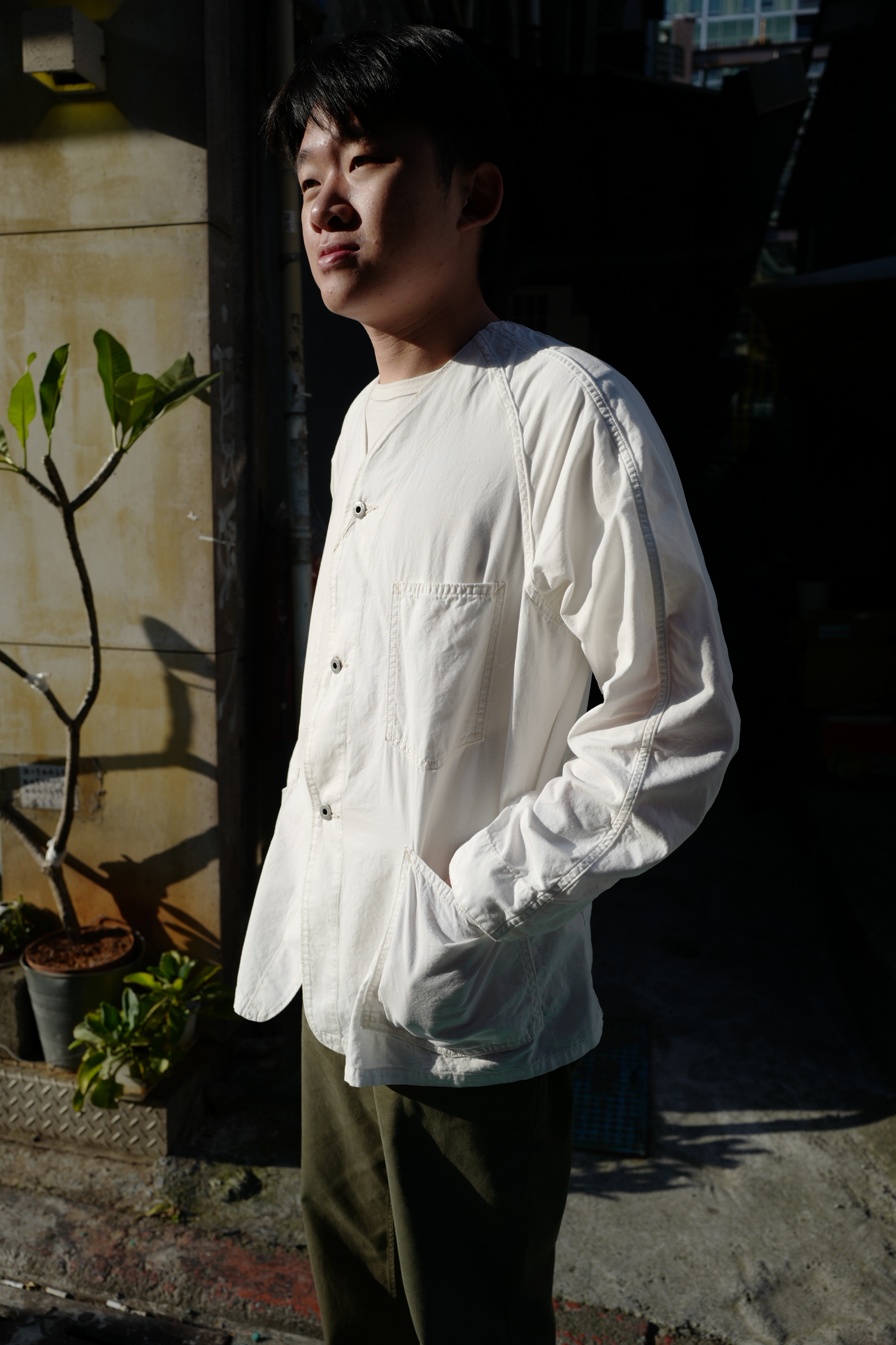 Post O'Alls #3113DV-VSN POST 43 DV jacket / natural