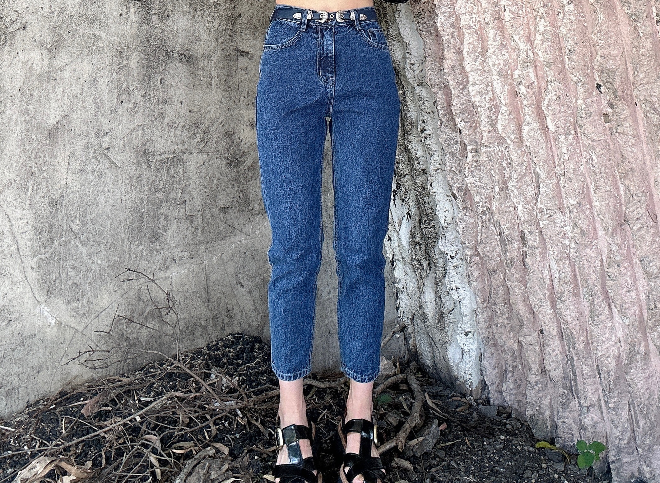 深藍蘿蔔牛仔褲 （*現貨款式）