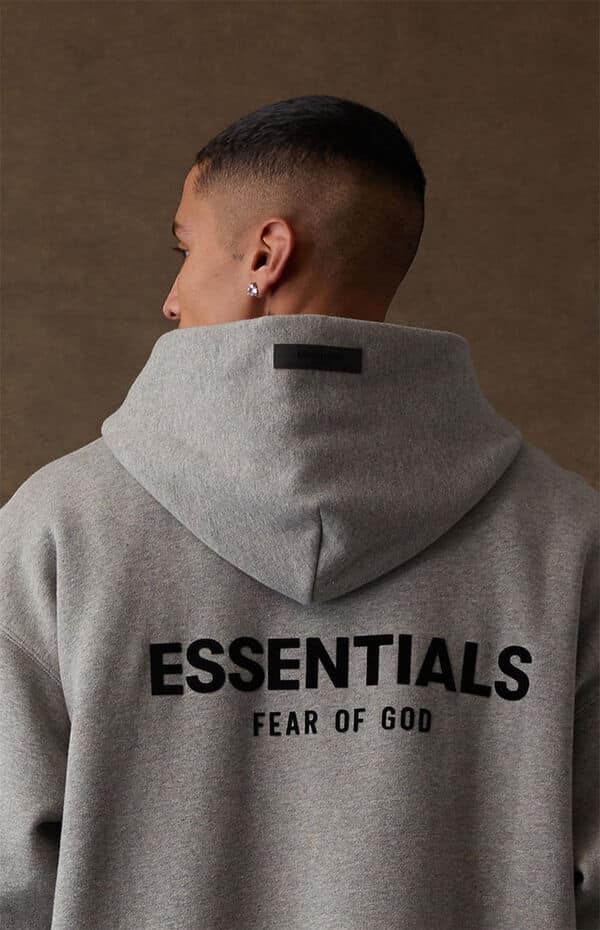Fear of God Essentials Relaxed Hoodie Dark Oatmeal 下襬無鬆緊款 帽踢 深灰