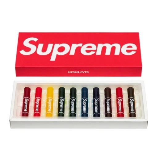 2023SS Supreme kokuyo translucent crayons 蠟筆 畫筆 BOX LOGO