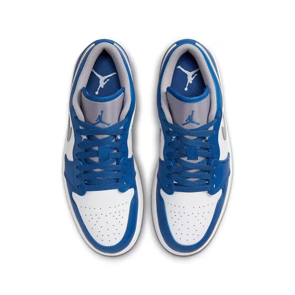 Air Jordan 1 Low True Blue 真藍藍白灰AJ1 低筒休閒鞋男鞋553558-4