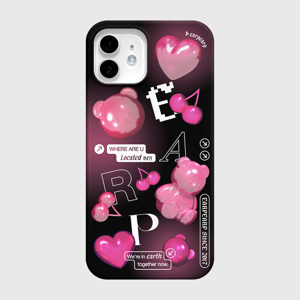 EARPEARP - HOLOGRAM PINK FACO WORLD-BLACK 硬殼