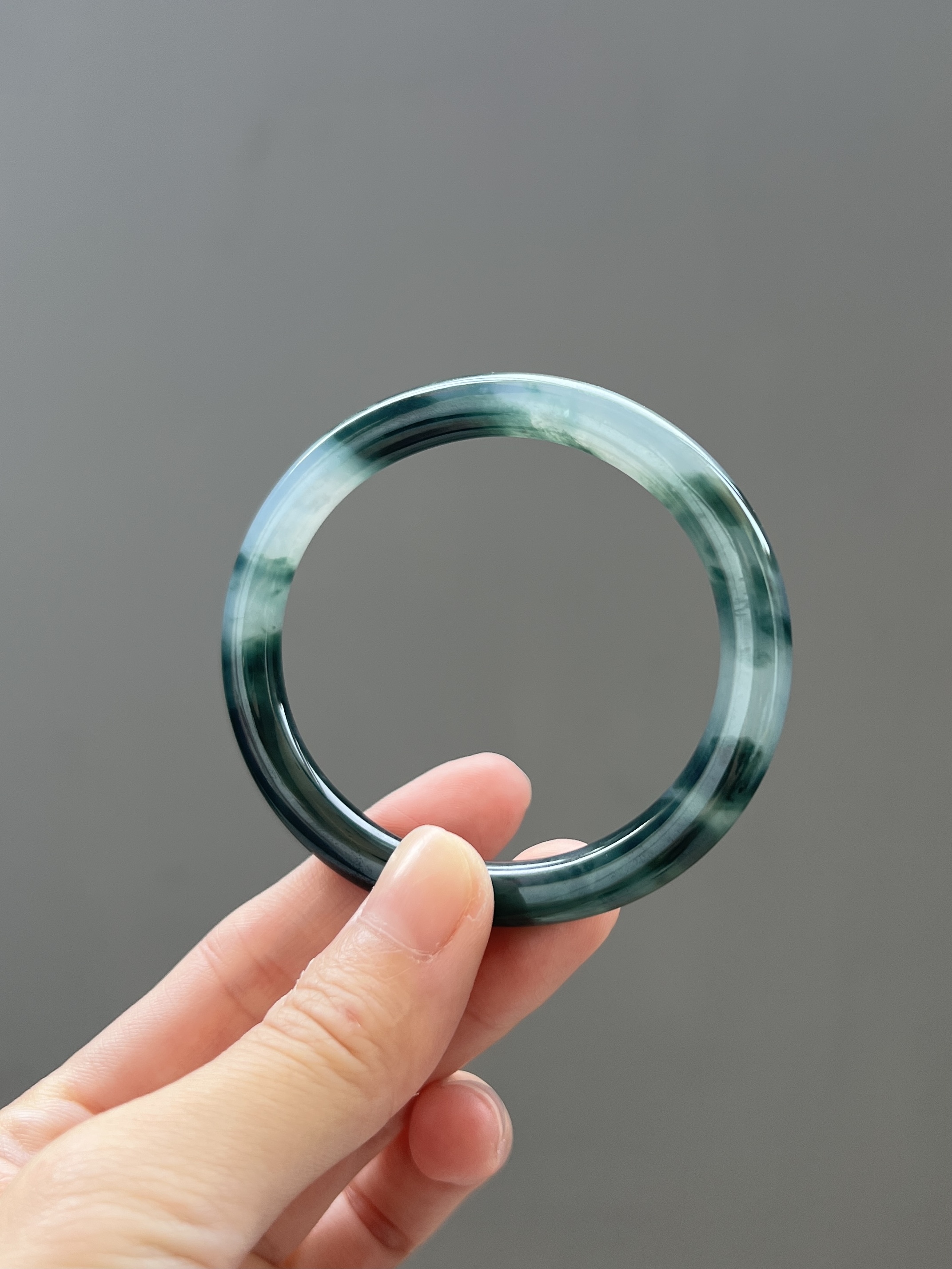 珍藏冰老藍水藍花貴圓