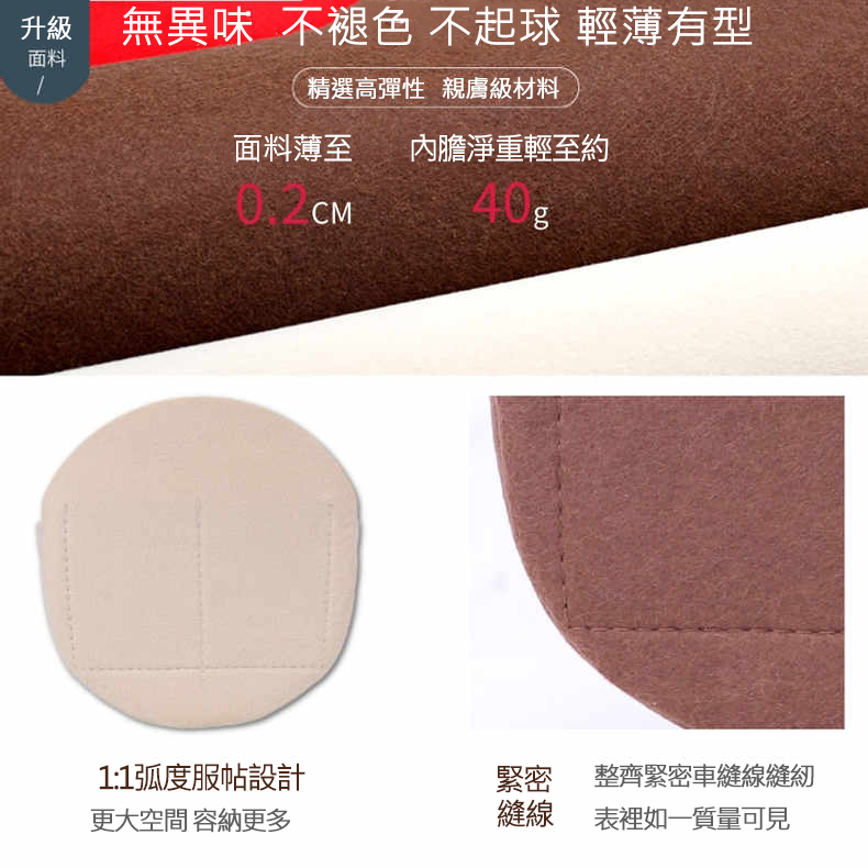 適用於香奈兒圓餅包內膽包CHANEL圓包包中包撐內襯收納整理包內袋