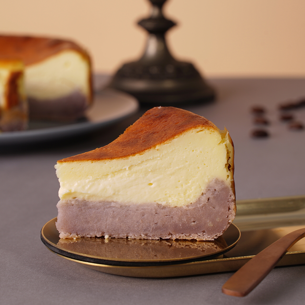 芋到巴斯克 6吋【巴斯克乳酪/生日蛋糕/芋頭蛋糕】