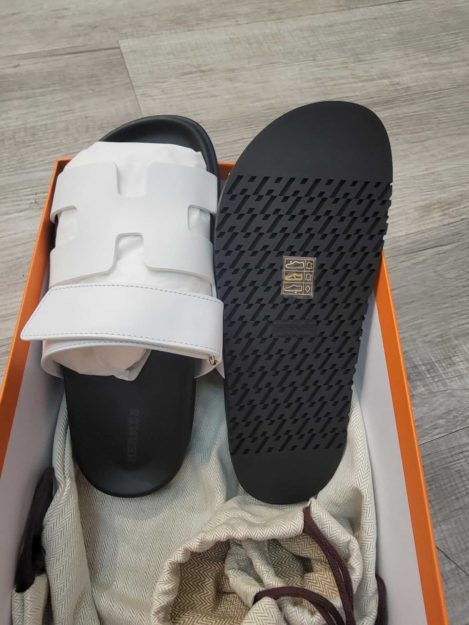 Hermes chypre sandal blanc (women)  女裝 二舅拖鞋 白色