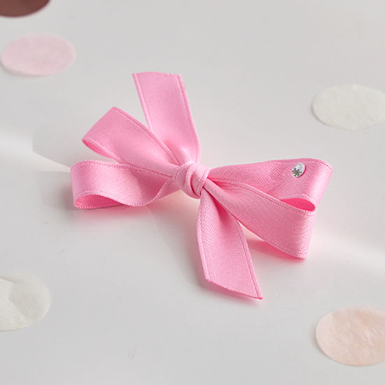 髮夾-Love Ribbon-櫻花粉-It’s sunny outside
