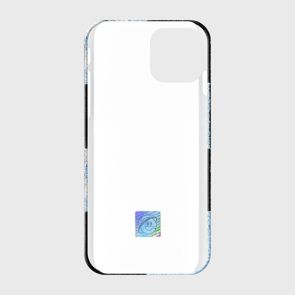 EARPEARP - CHECKER BOARD HEART CHICHI-BLUE 硬殼