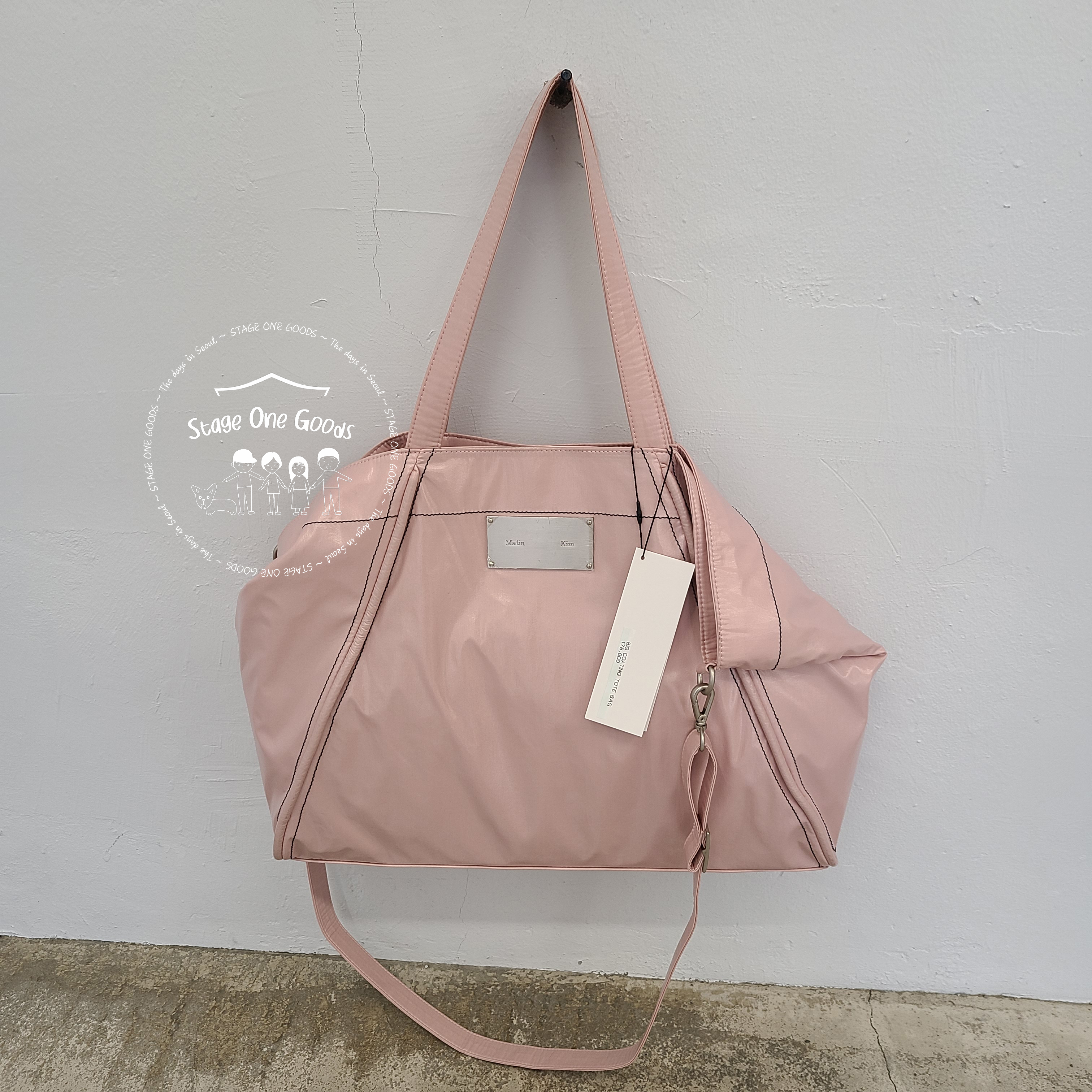 MATIN KIM BIG COATING TOTE BAG