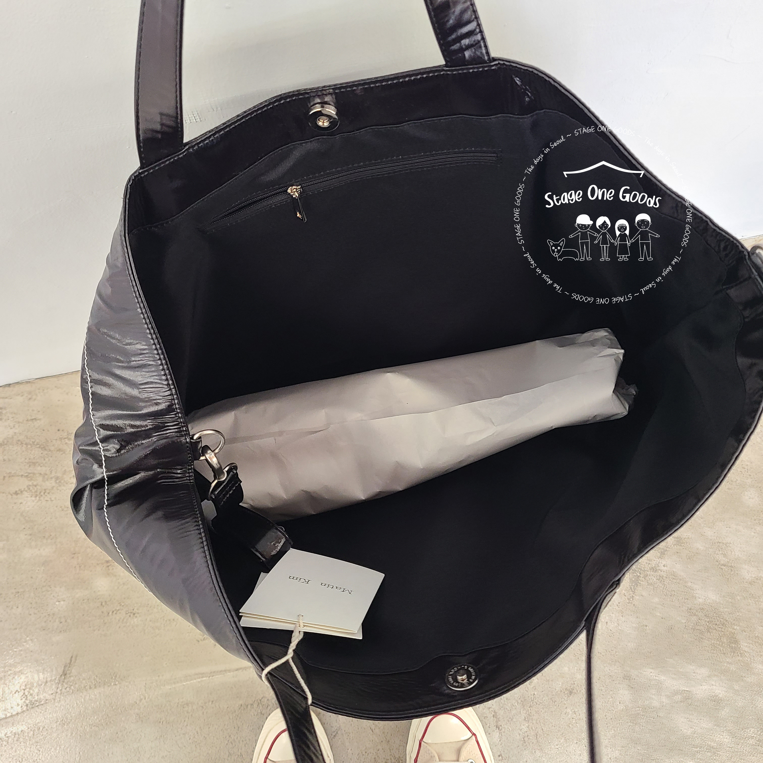 MATIN KIM BIG COATING TOTE BAG