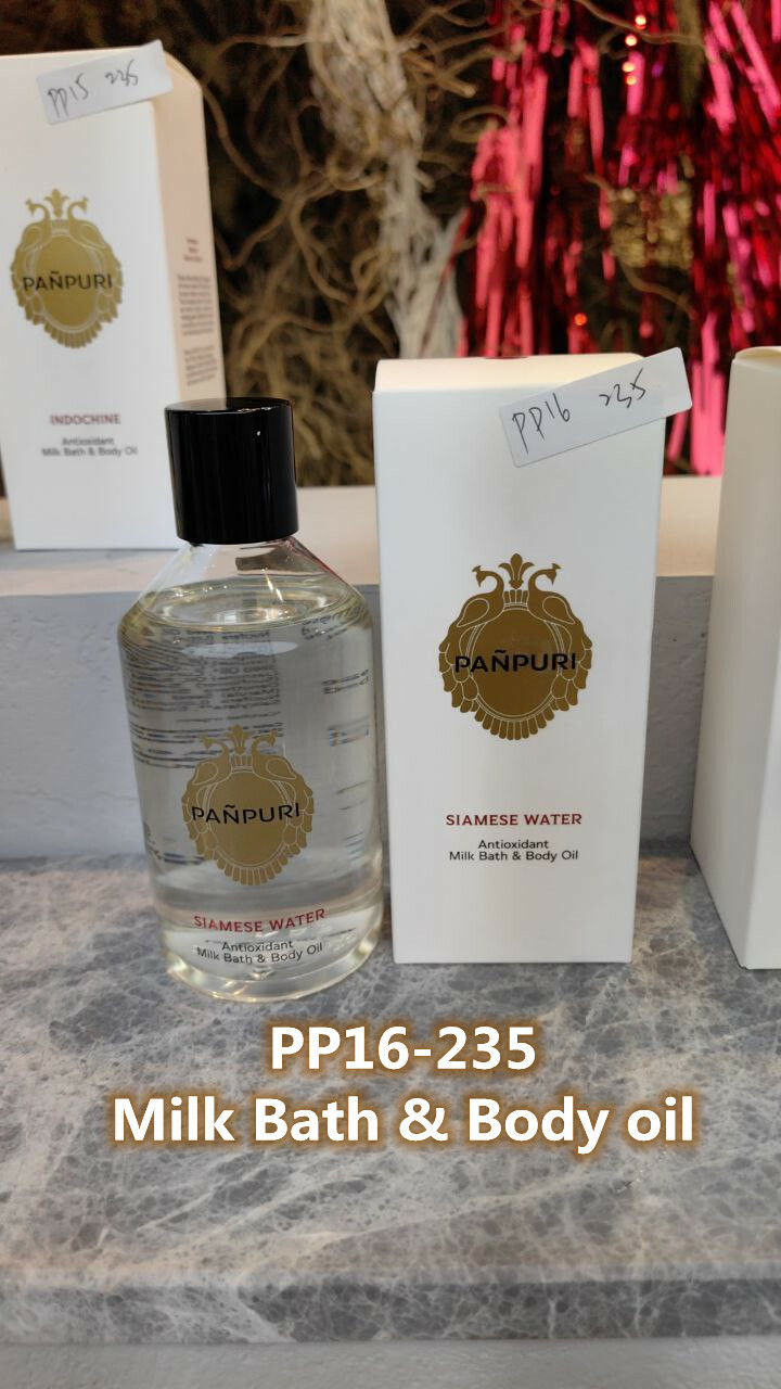 PP16 PANPURI ANTIOXIDANT MILK BATH & BODY OIL -SIAMESE WATER
