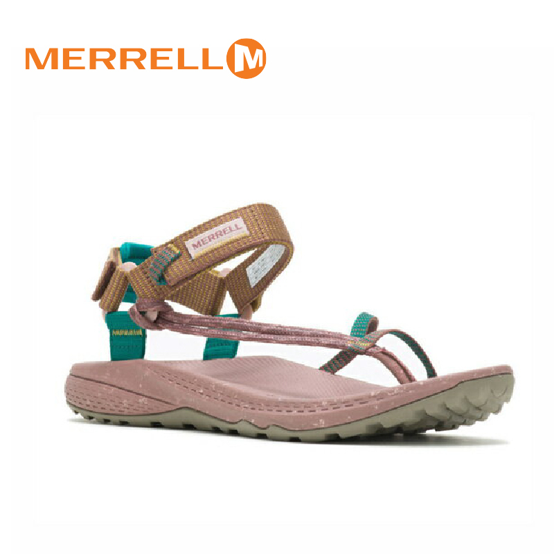 MERRELL 美國 BRAVADA CORD WRAP 玫粉/芥黃 女款 舒適/EVA中底/快速排水 30M004172