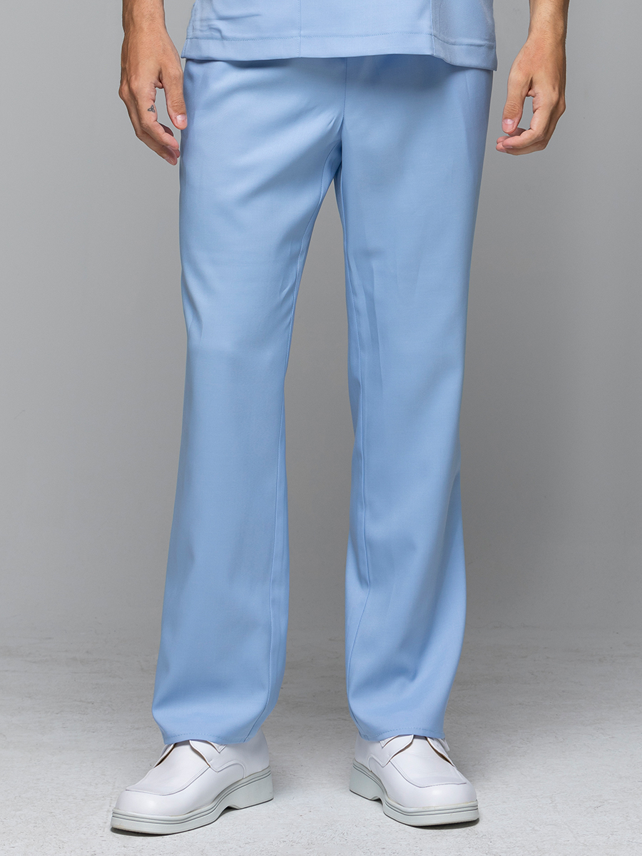 【 AS9081-B0 】男鬆緊長褲-ASV薄彈布-寶寶藍