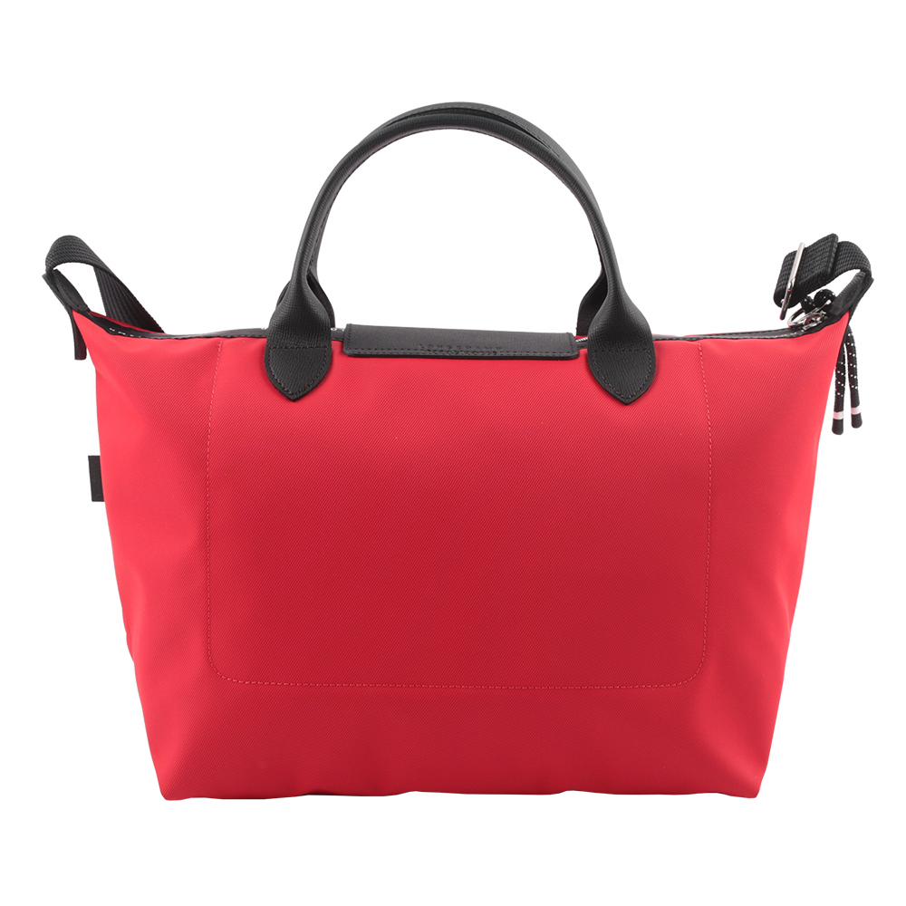 【LONGCHAMP】M號 LE PLIAGE ENERGY 再生帆布二用包(罌粟紅)