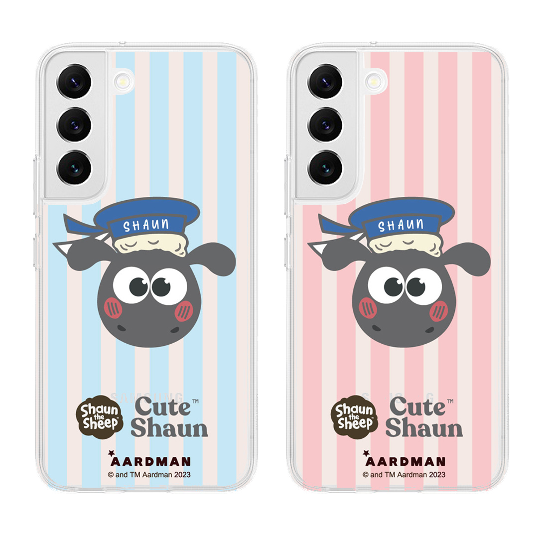 《笑笑羊》海軍尚恩三星手機殼（藍/粉）