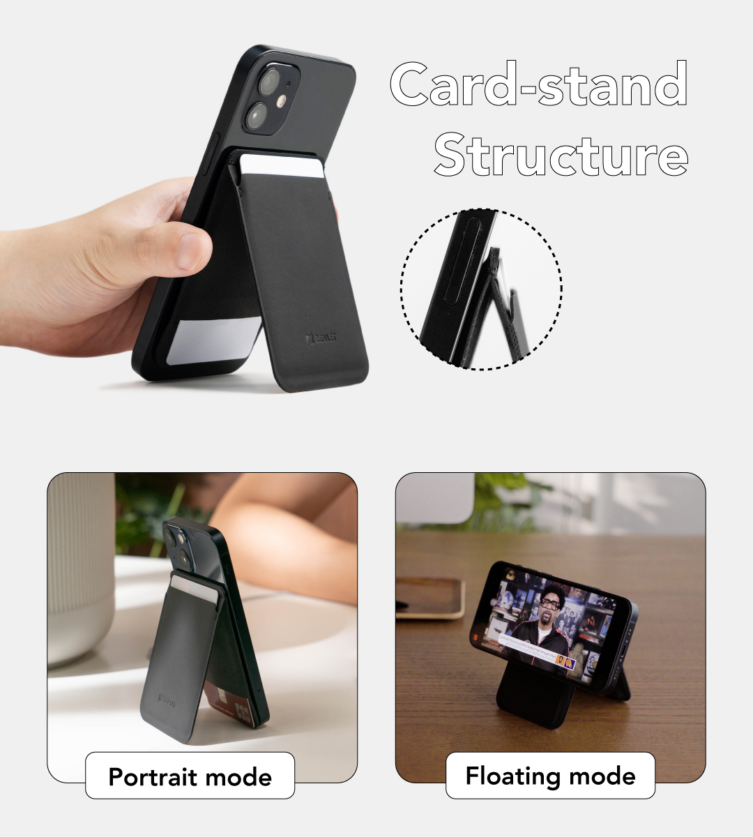 MagSafeスタンド Cache2.0 スリムなICカードホルダースマホ