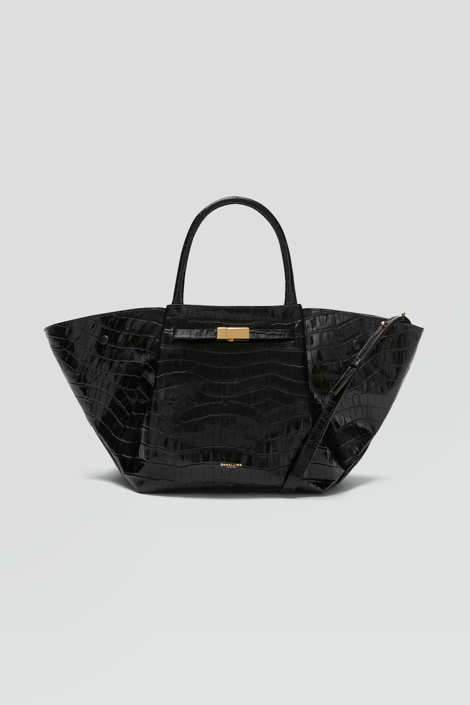 DeMellier｜MIDI NEW YORK 真皮壓紋金釦手提包