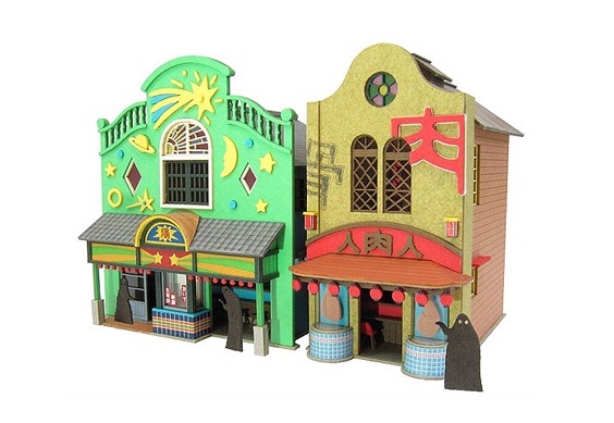 Sankei 情景 MK07-04 N規 不思議之町 1 (神隱少女內的建物).套件