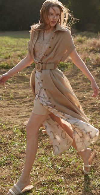 BC1EB038E1 天空之城連身洋裝/罩衫 (附腰帶)