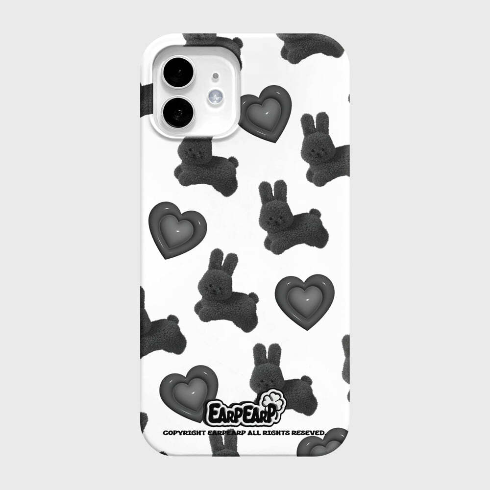 EARPEARP - HOPPING BLACK POPO-WHITE 硬殼