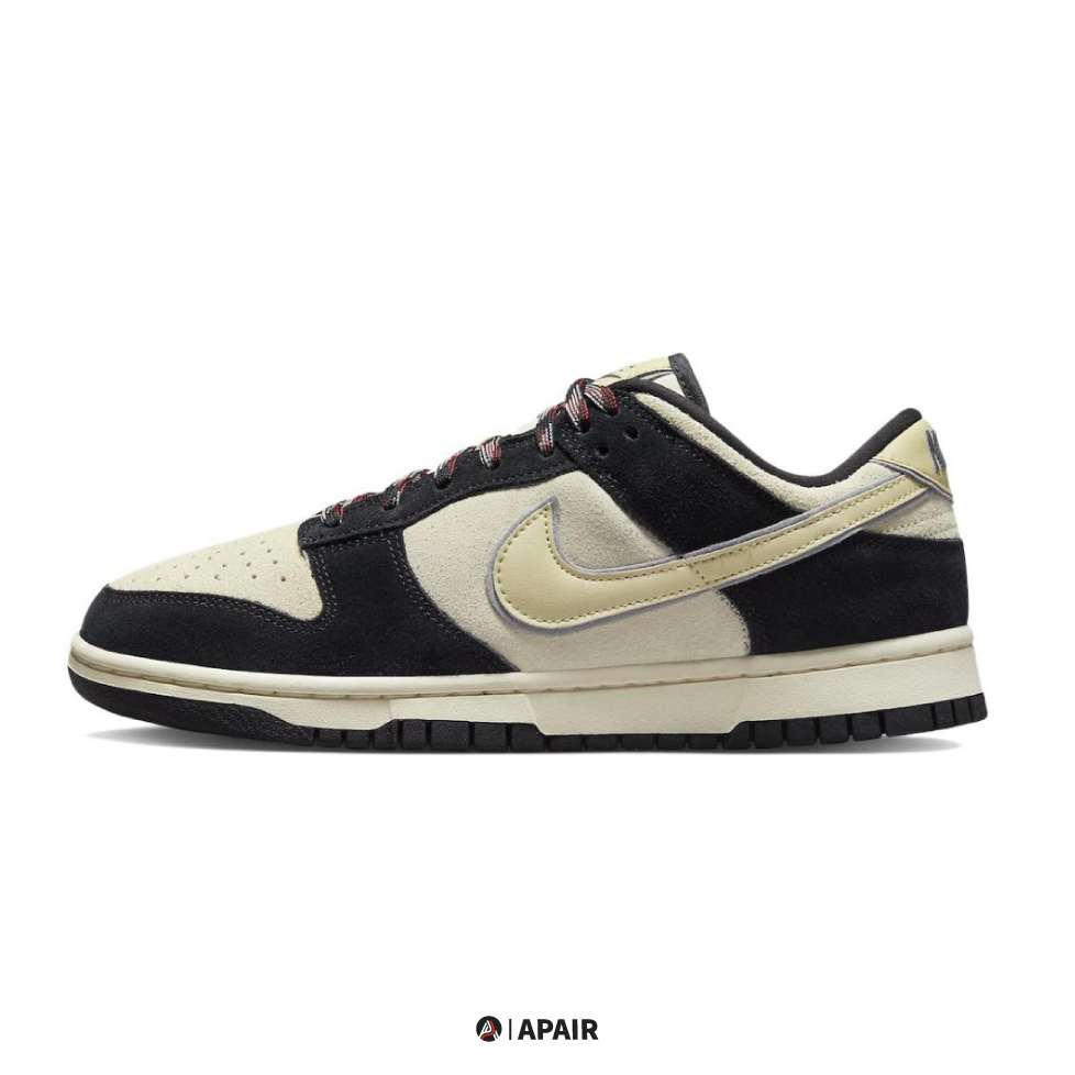 【APAIR】預購Nike Dunk Low LX Black Suede Team Gold 黑米白  麂皮 女款 DV3054-001