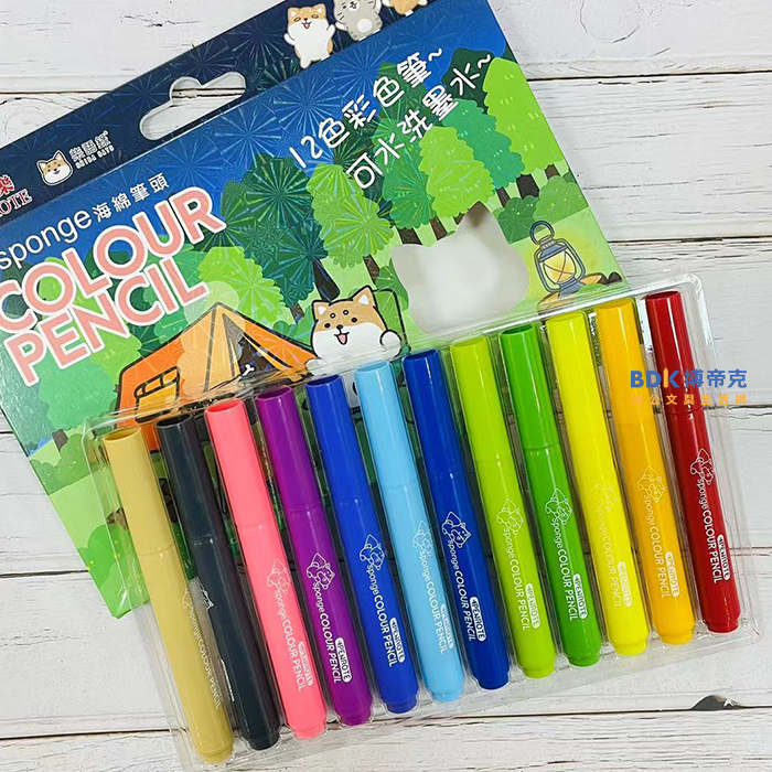 筆樂 Penrote 柴語錄 12色海綿頭彩色筆 DPG6125 系列