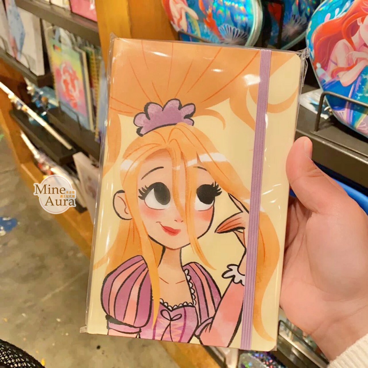 長髮公主 樂佩 Rapunzel 繪畫風 圖案 筆記本 記事本 魔髮奇緣 Tangled -上海迪士尼樂園