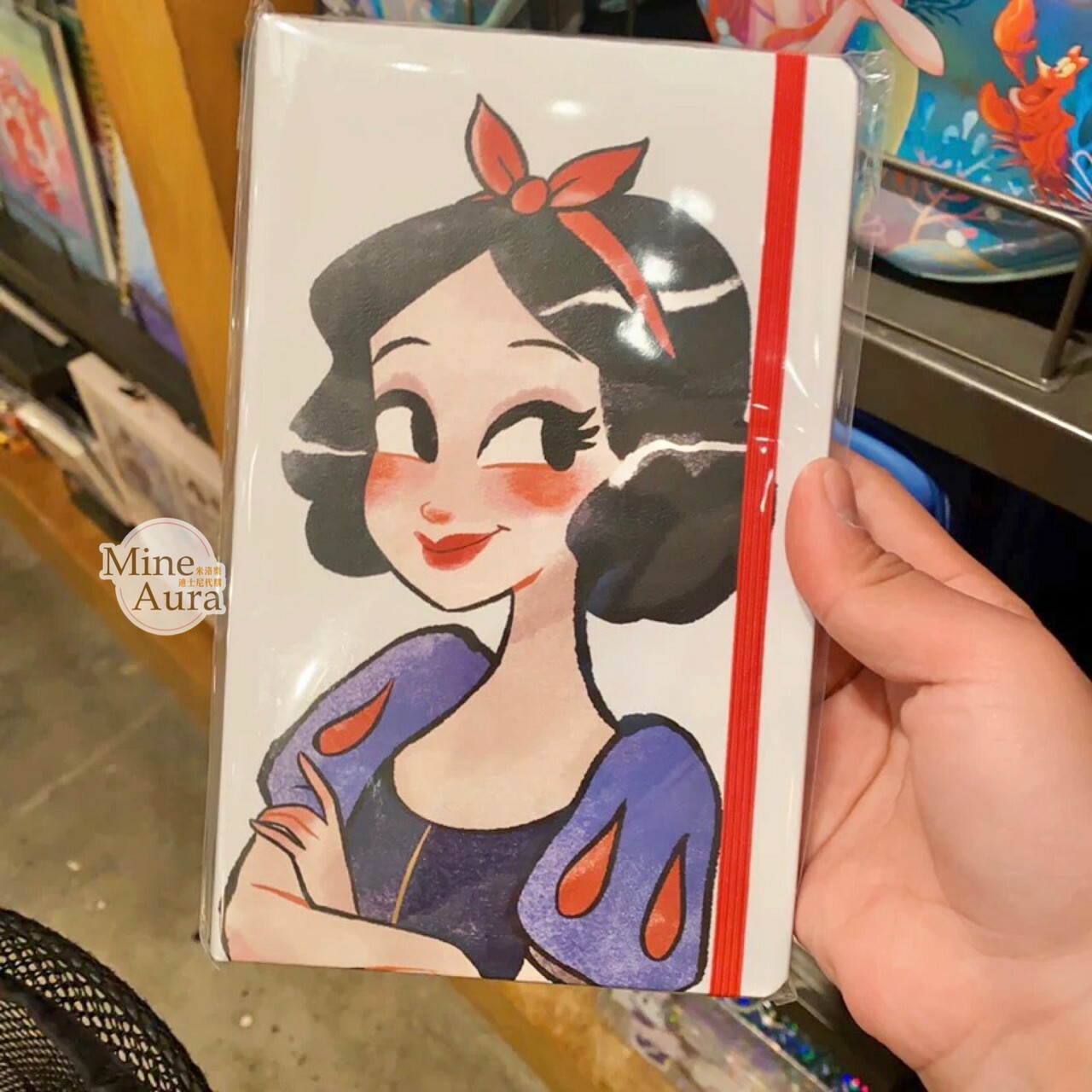 白雪公主 Snow-white 繪畫風 圖案 筆記本 記事本 -上海迪士尼樂園