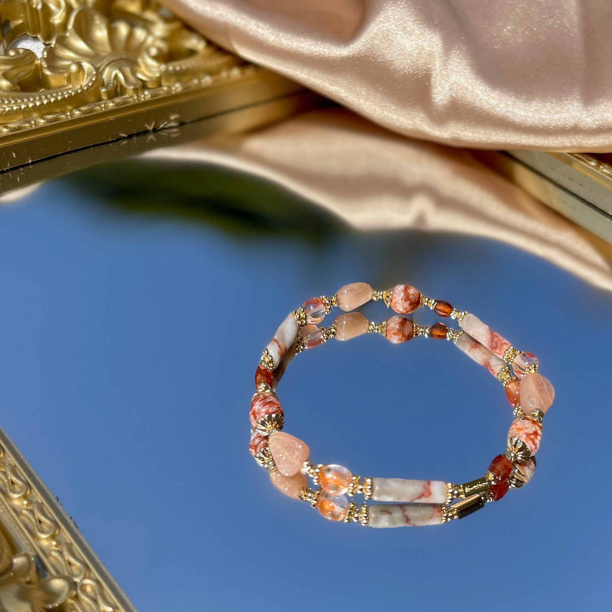 橘色是屬於春天的：紅網絡石｜橙月光｜雪花幽靈｜橙石榴｜紅膠花