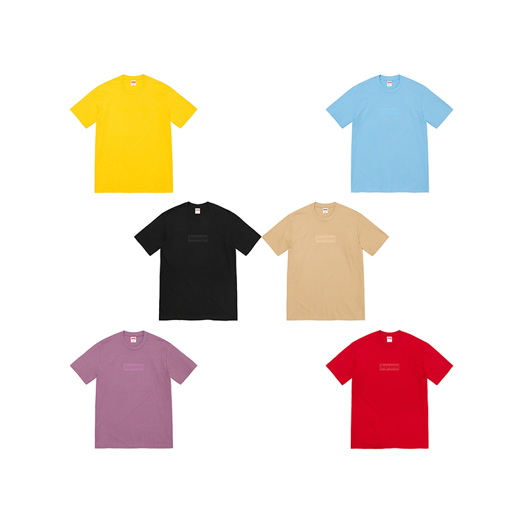 SUPREME SS23 TONAL BOX LOGO T-SHIRT
