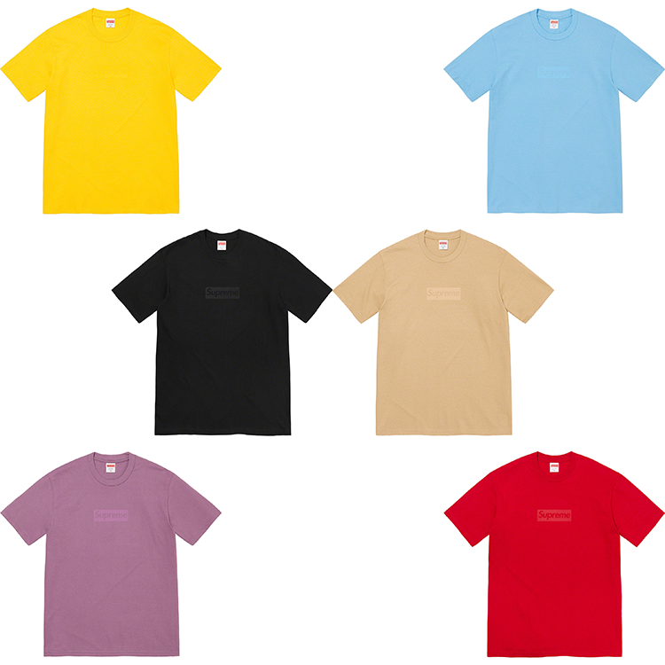 SUPREME SS23 TONAL BOX LOGO T-SHIRT