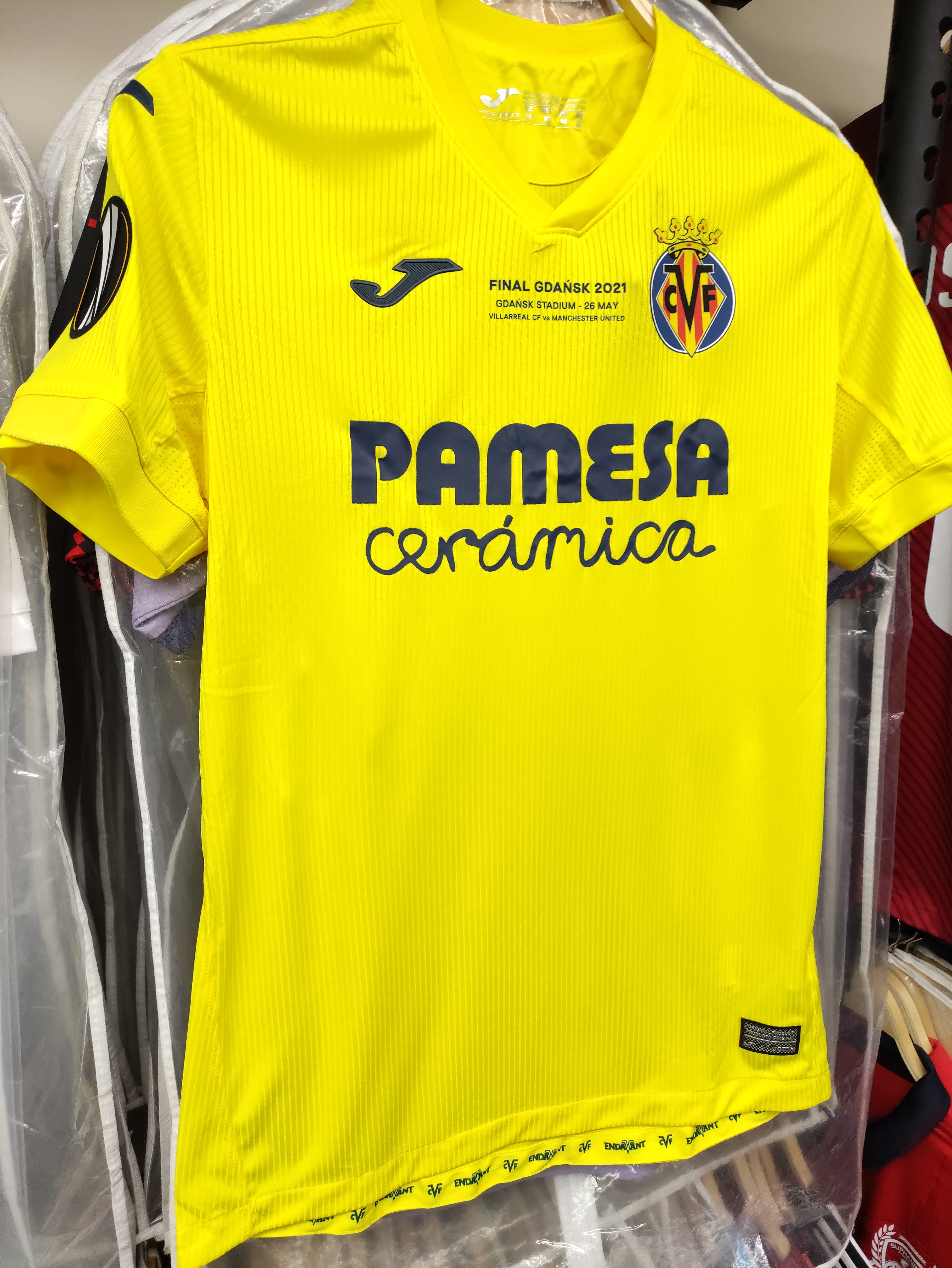 20-21維拉利爾主場歐霸決賽版球衣