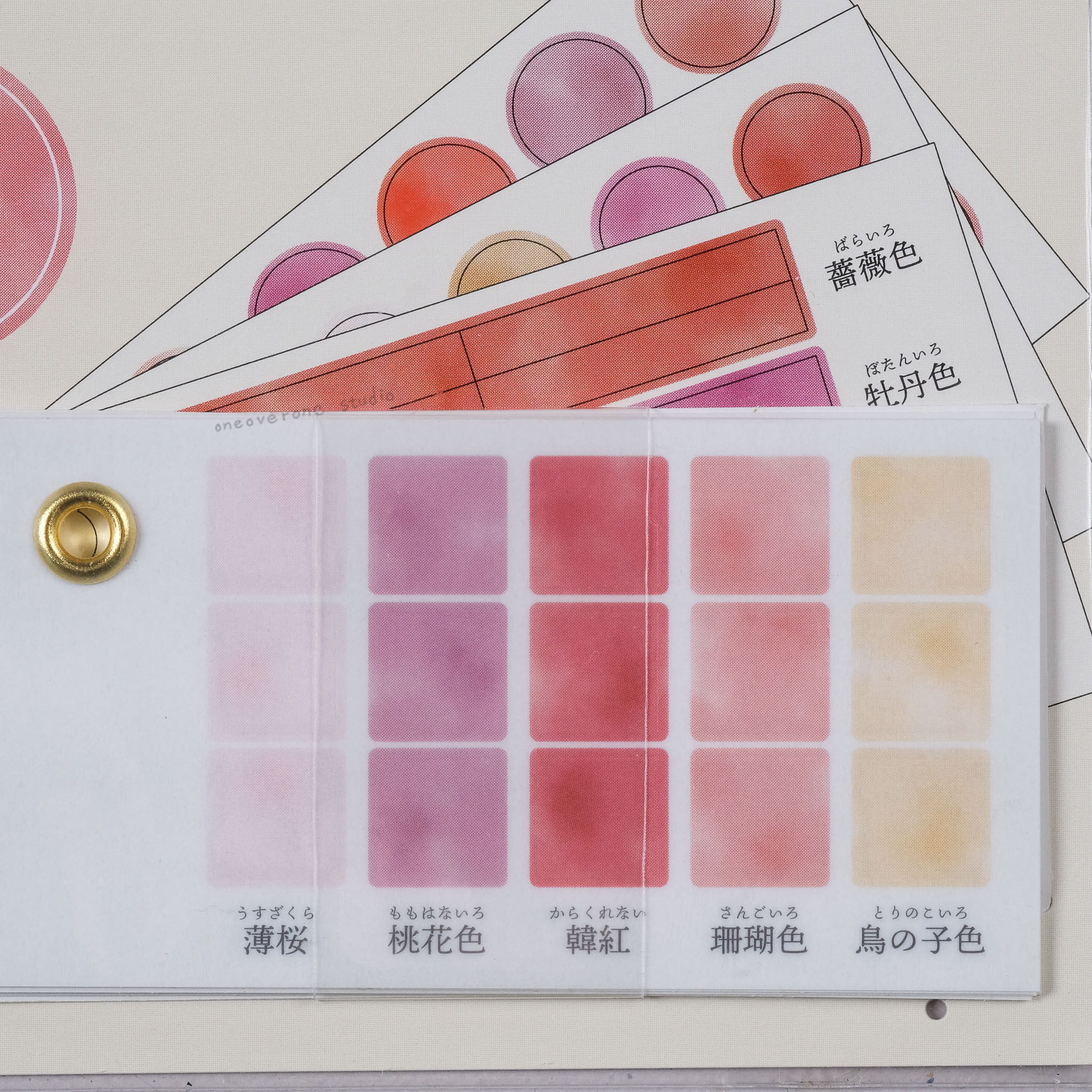 色見本帖 色票貼紙本/日本 KAMIO JAPAN