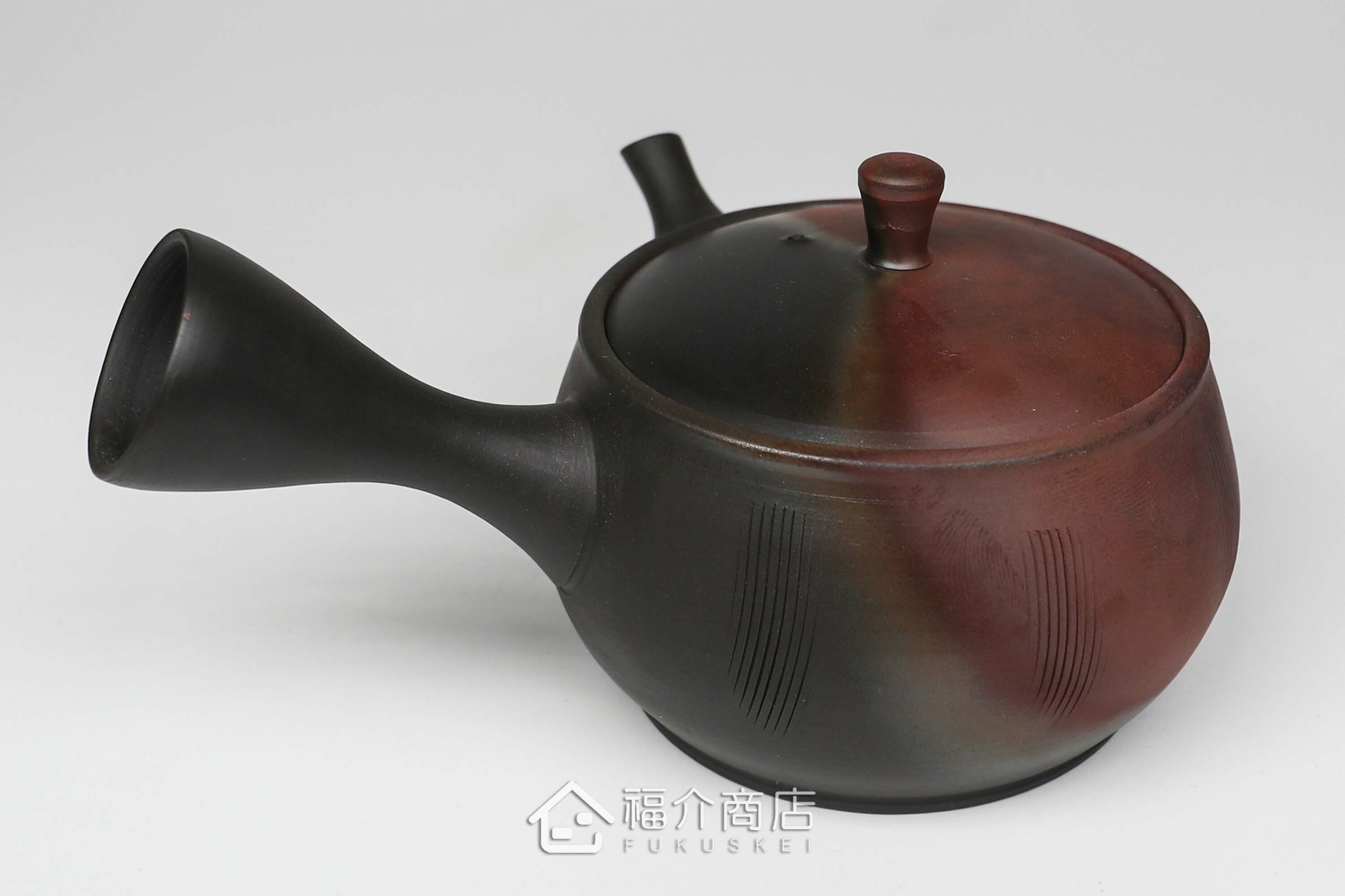 泡茶用的140ml黑色與咖啡色陶壺