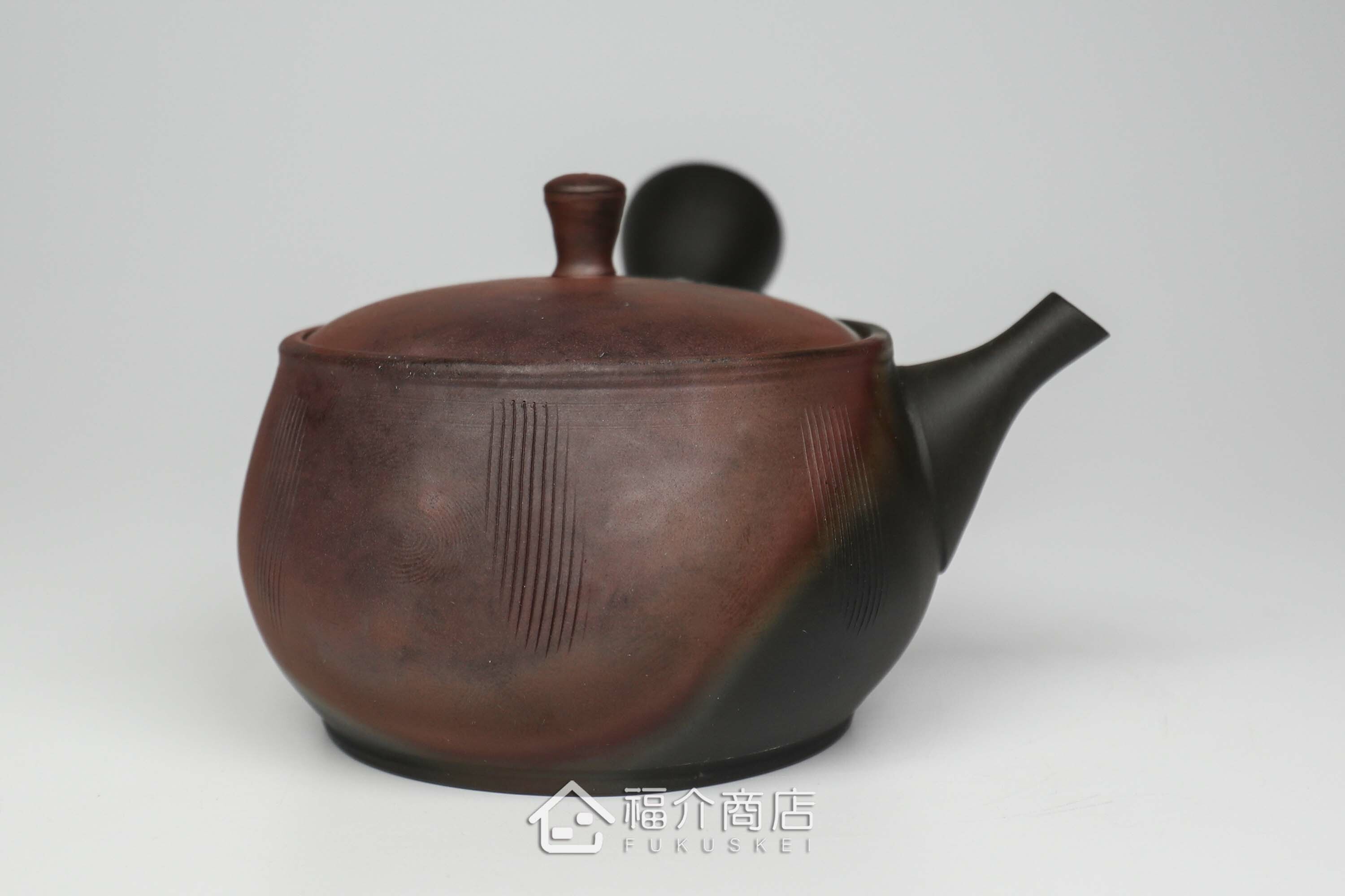 泡茶用的140ml黑色與咖啡色陶壺