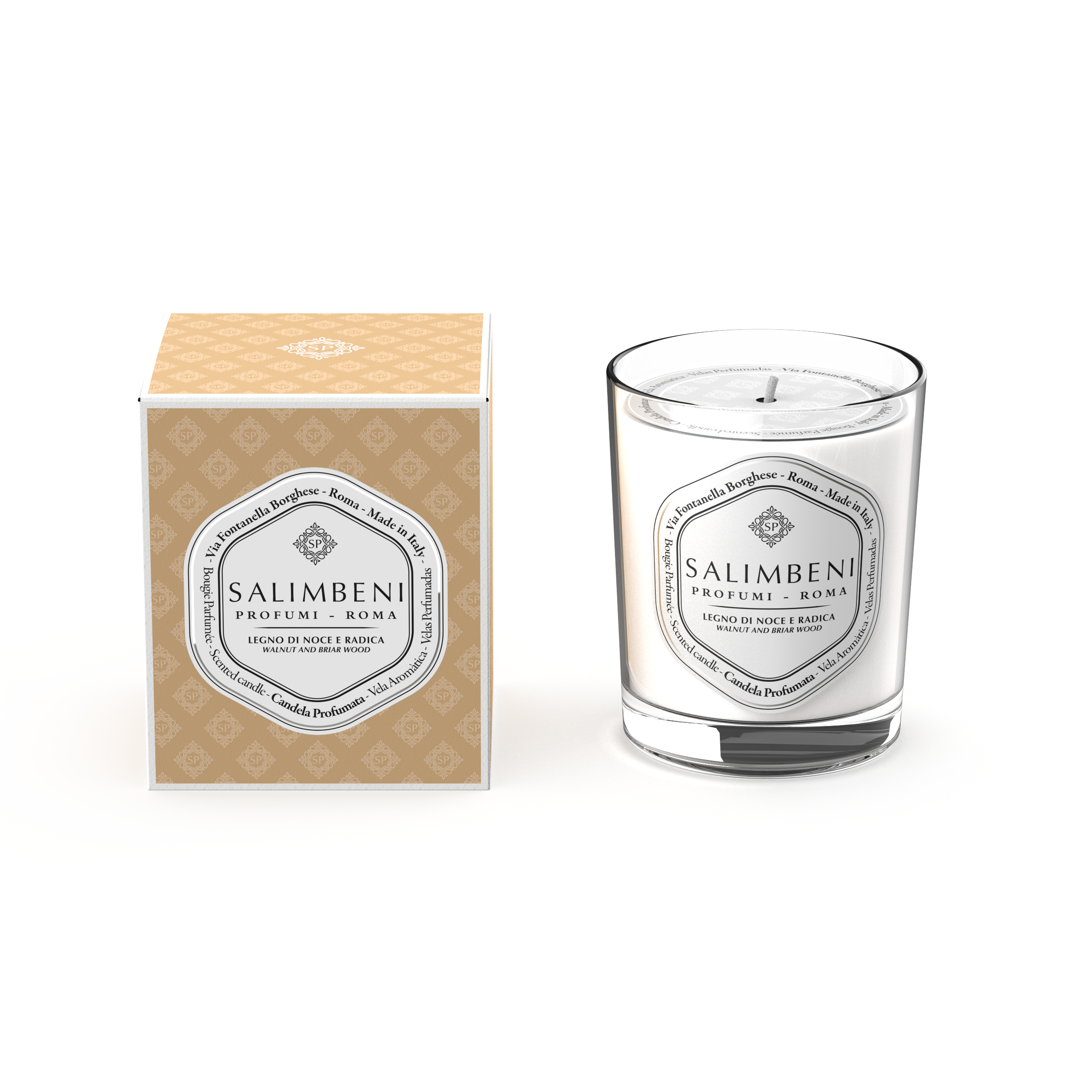 托斯卡尼 胡桃木野薔薇香氛蠟燭 190g